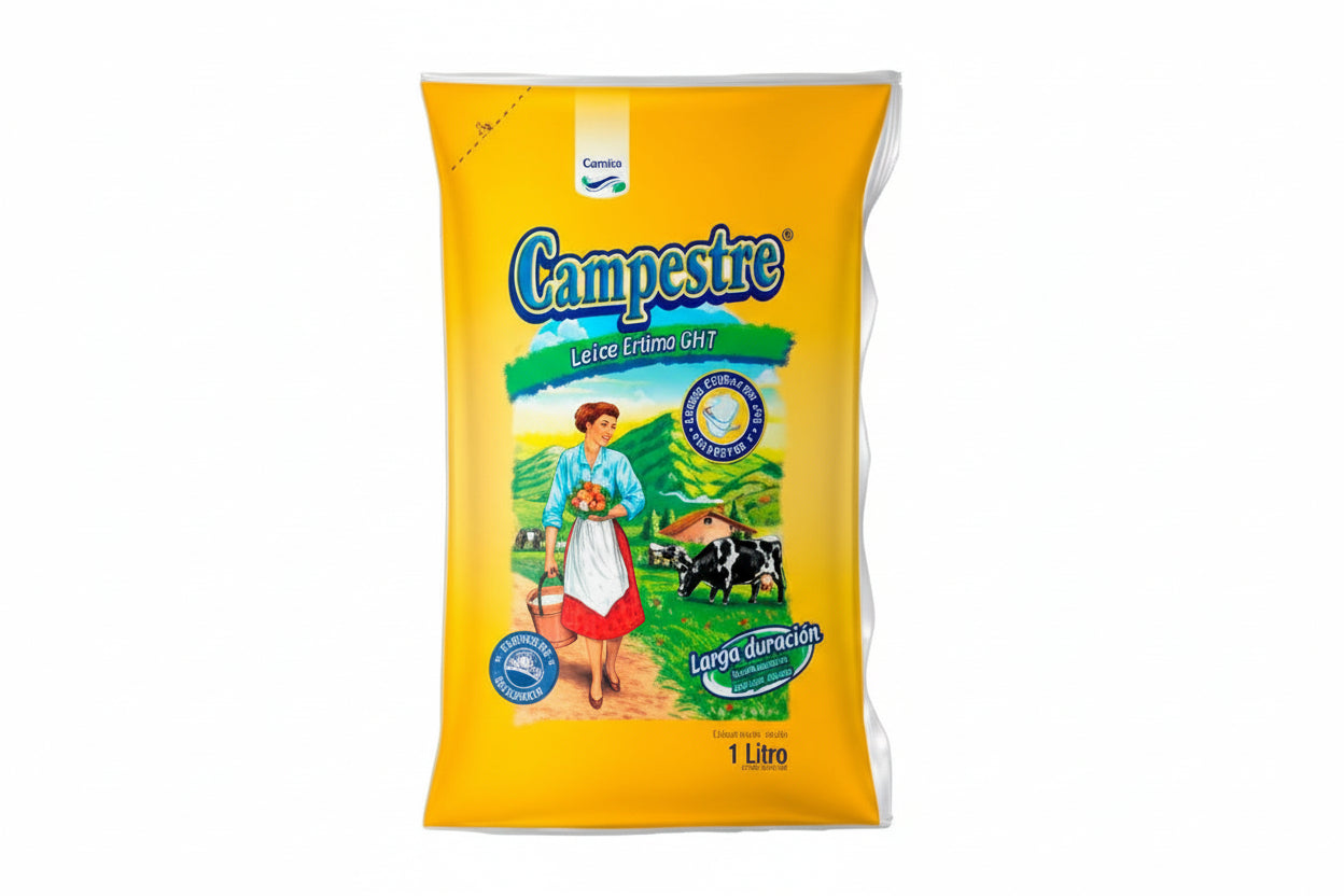 LECHE LIQUIDA EN BOLSA CAMPESTRE 1LT