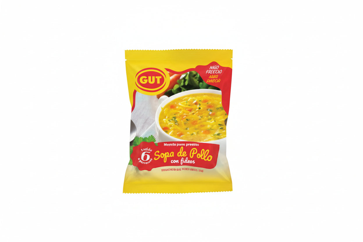 SOPA DE POLLO Y FIDEO  GUT 70GR