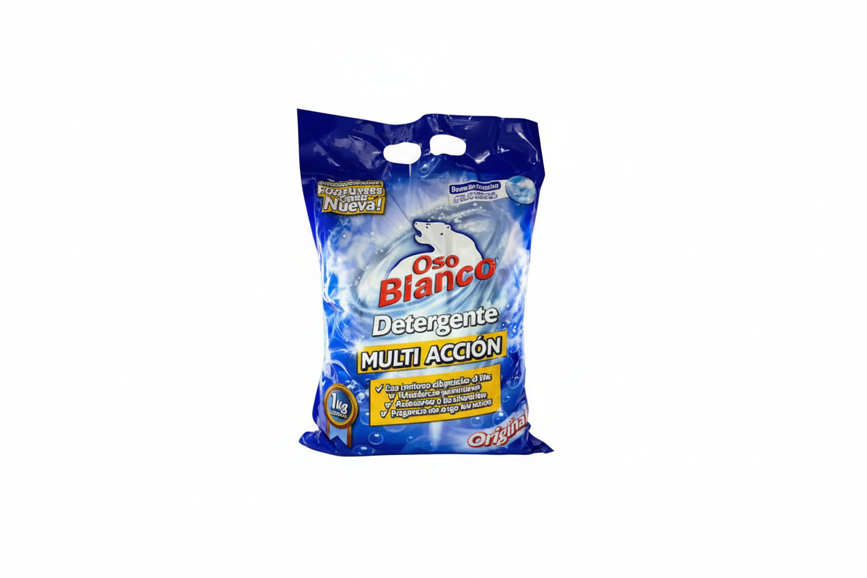 DETERGENTE EN POLVO OSO BLANCO 1KG