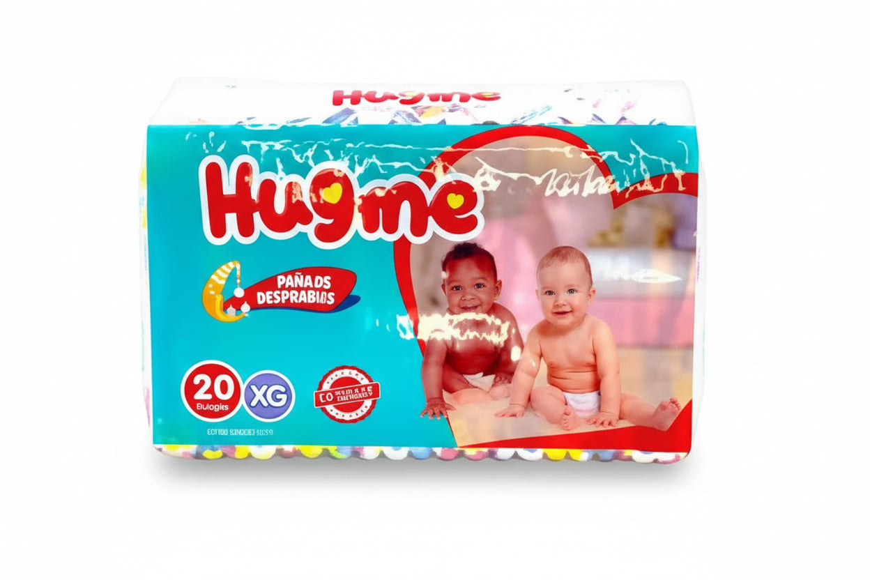 Pañales Hugme Talla XG 10 paq por 20 Und
