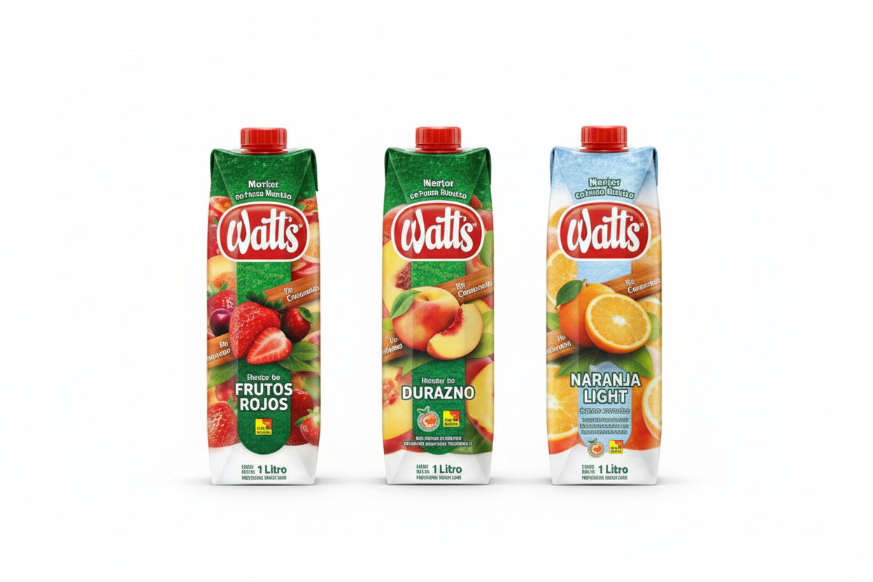 JUGOS WATTS SABORES 1LT