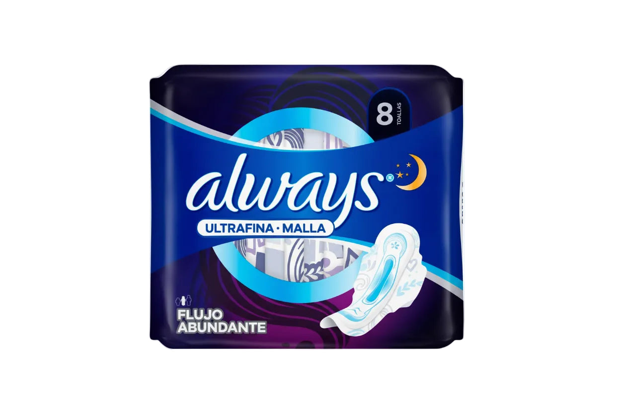 TOALLAS ALWAYS NOCTURNA ULTRA MALLA