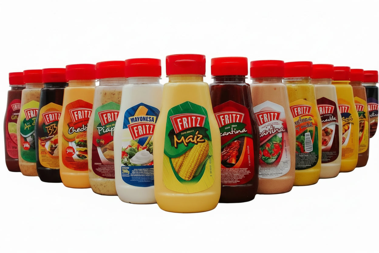 SALSA FRITZ SABORES SURTIDA 310GRX24