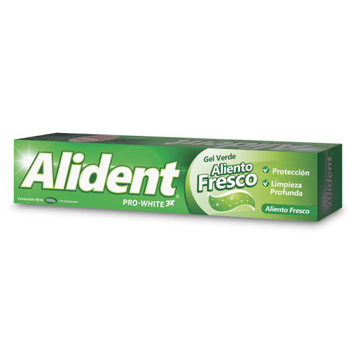 CREMA DENTAL ALIDENT GEL VERDE 100G