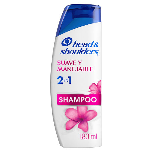SHAMPOO HEAD & SHOULDERS 2 en 1 SUAVE Y MANEJABLE 180cc